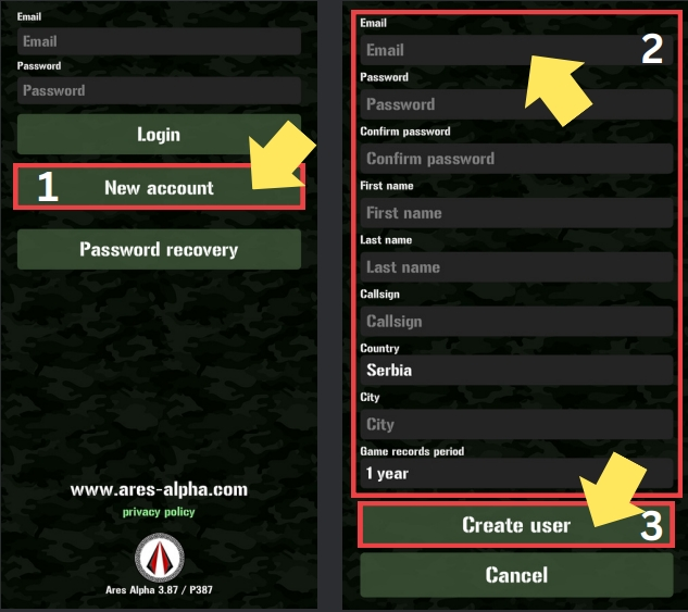 Registrujte se i preuzmite Ares Alpha Aplikacuju za Airsoft i praćenje igrača u realnom vremenu